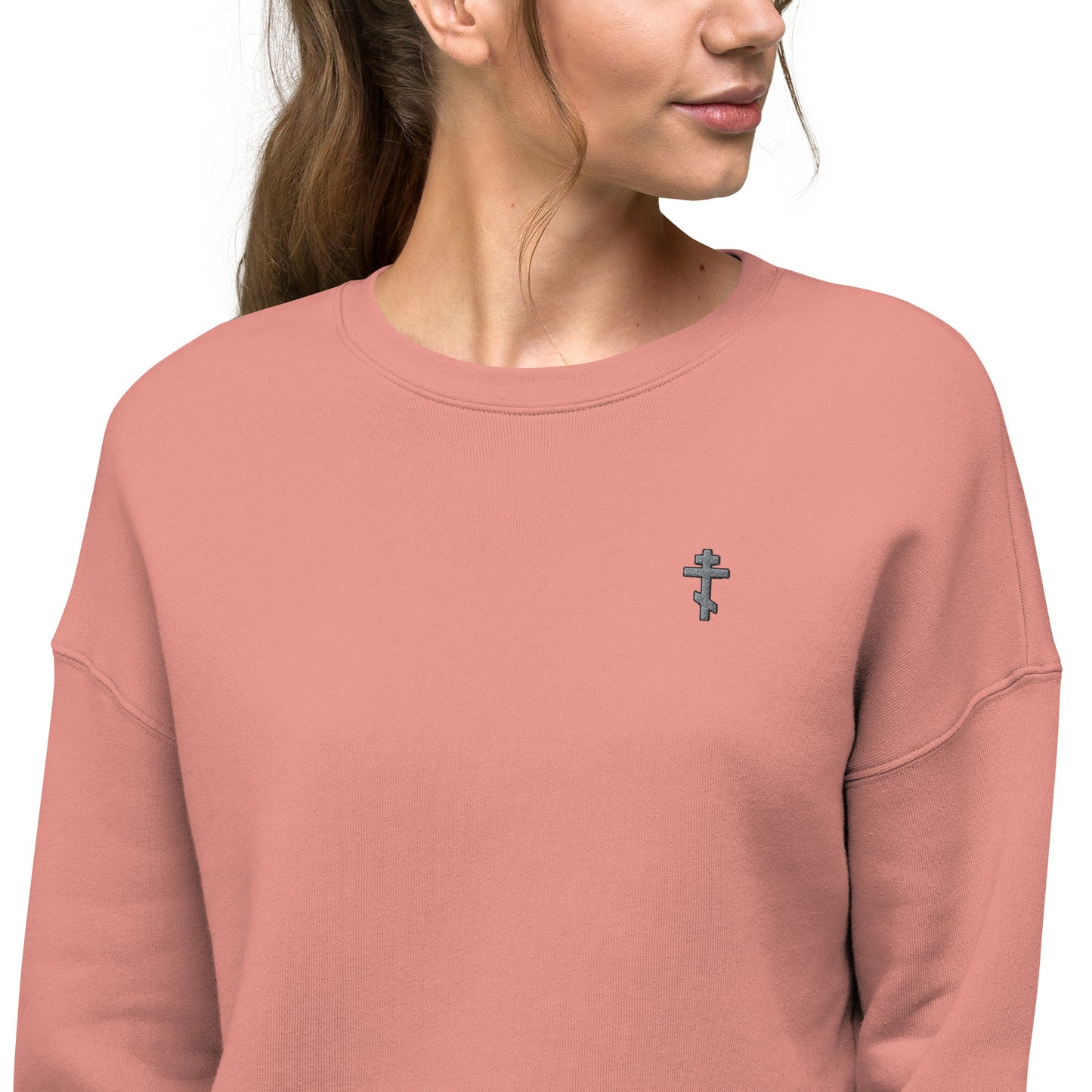 CHRSTIANS -Crop Sweatshirt ORTODOX CROSS