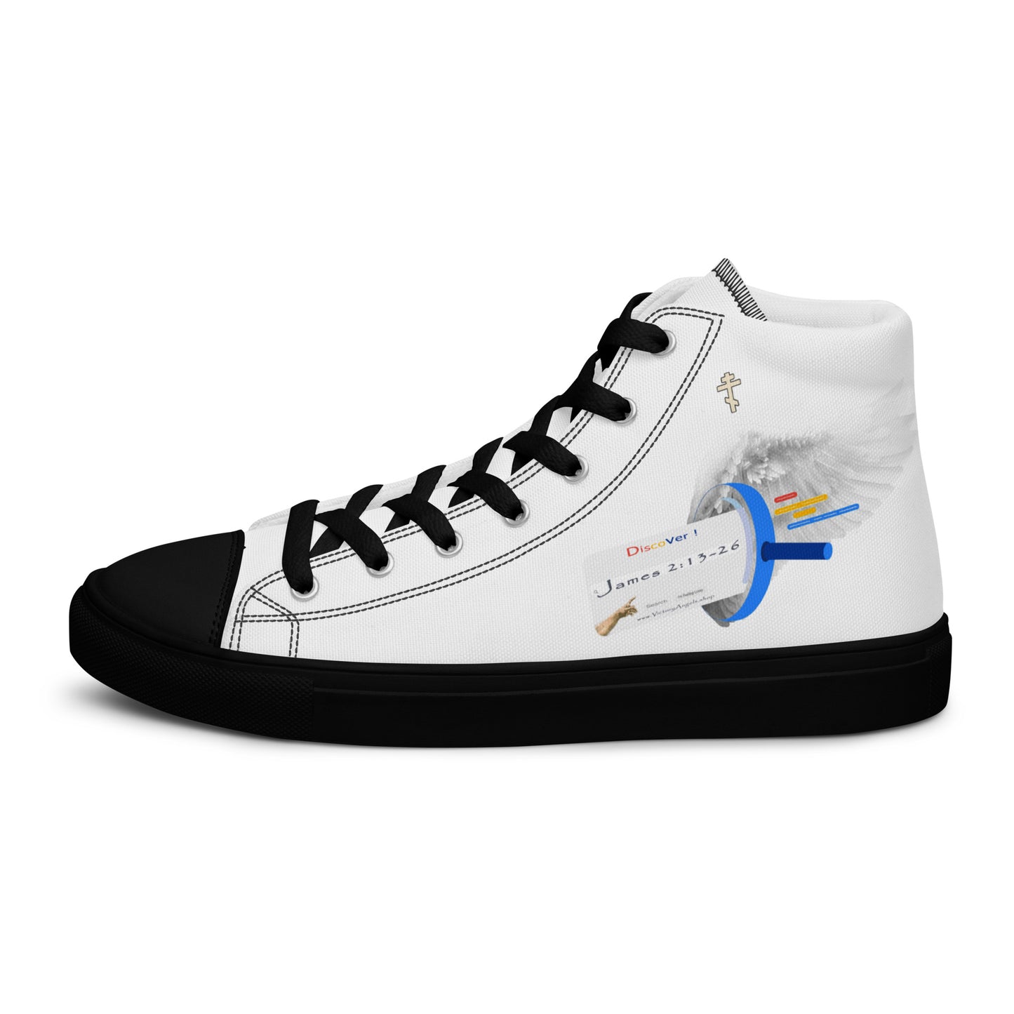 -Bible Verse - Women’s high top canvas shoes