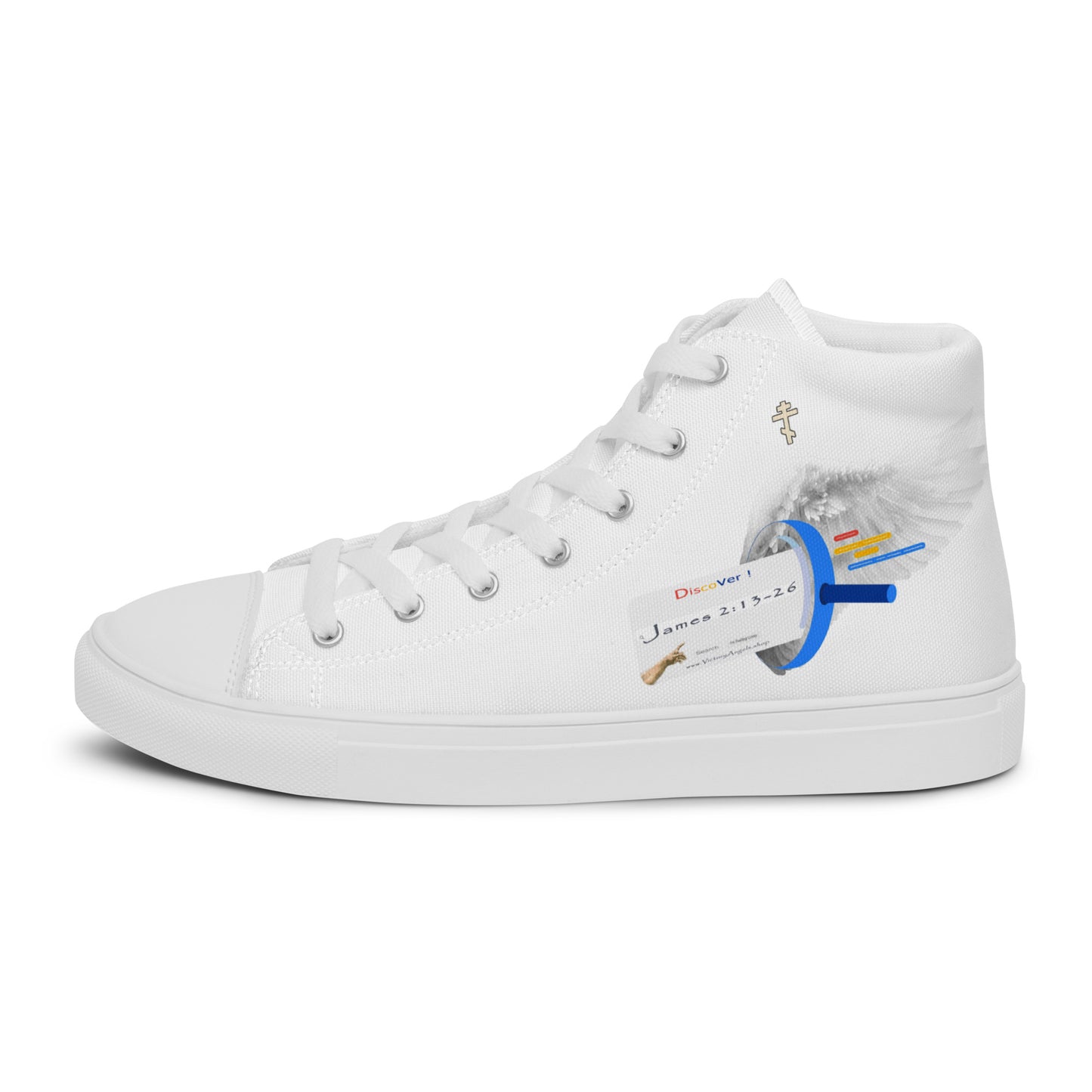 -Bible Verse - Women’s high top canvas shoes