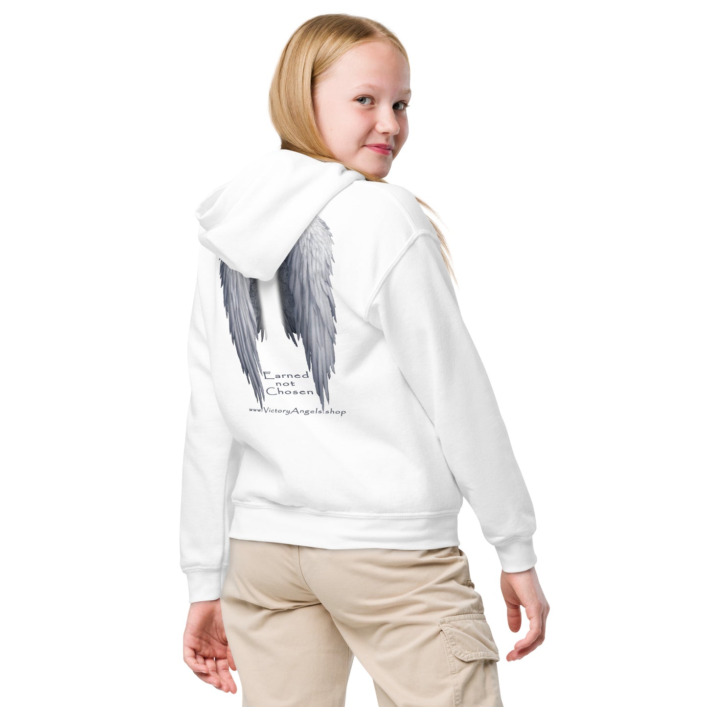 Angel - Youth heavy blend hoodie  50% cotton