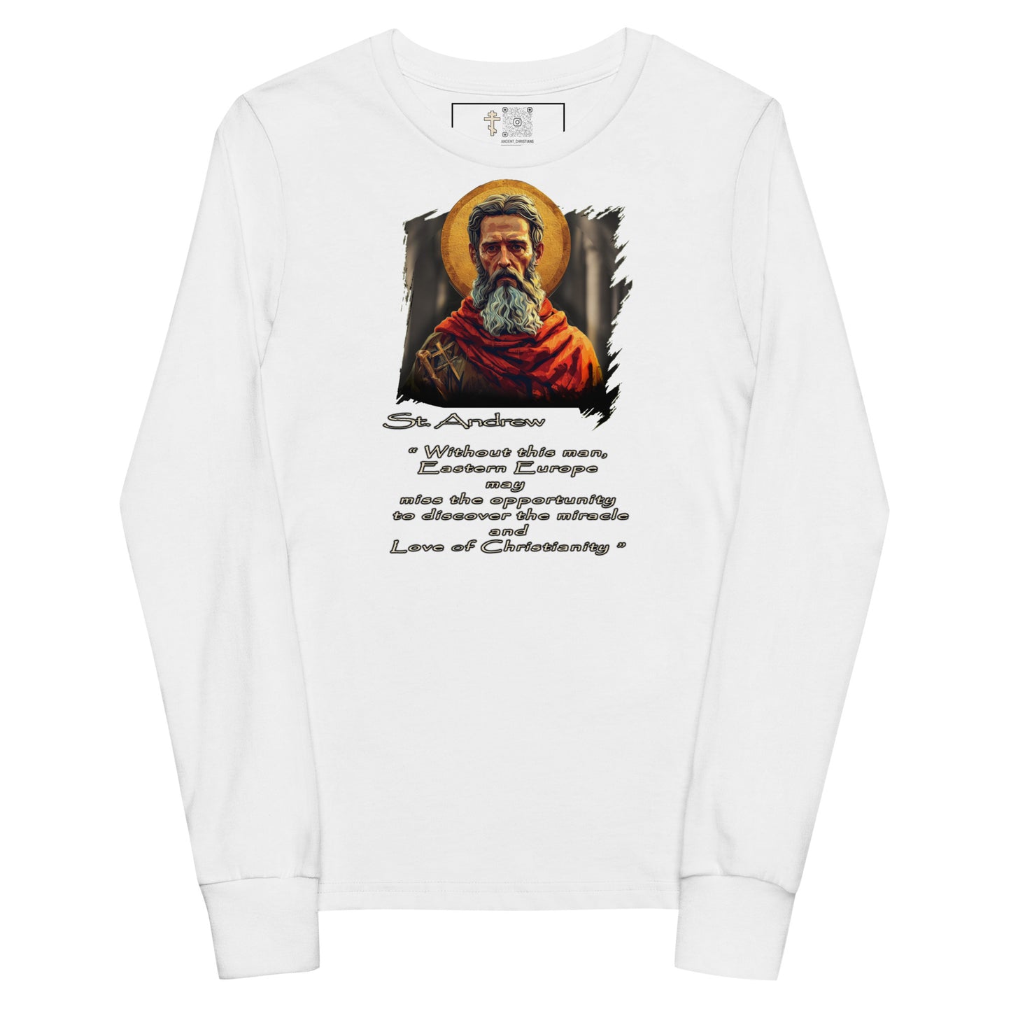 Youth long sleeve tee • 100% Airlume combed and ring-spun cotton Saint Andrew