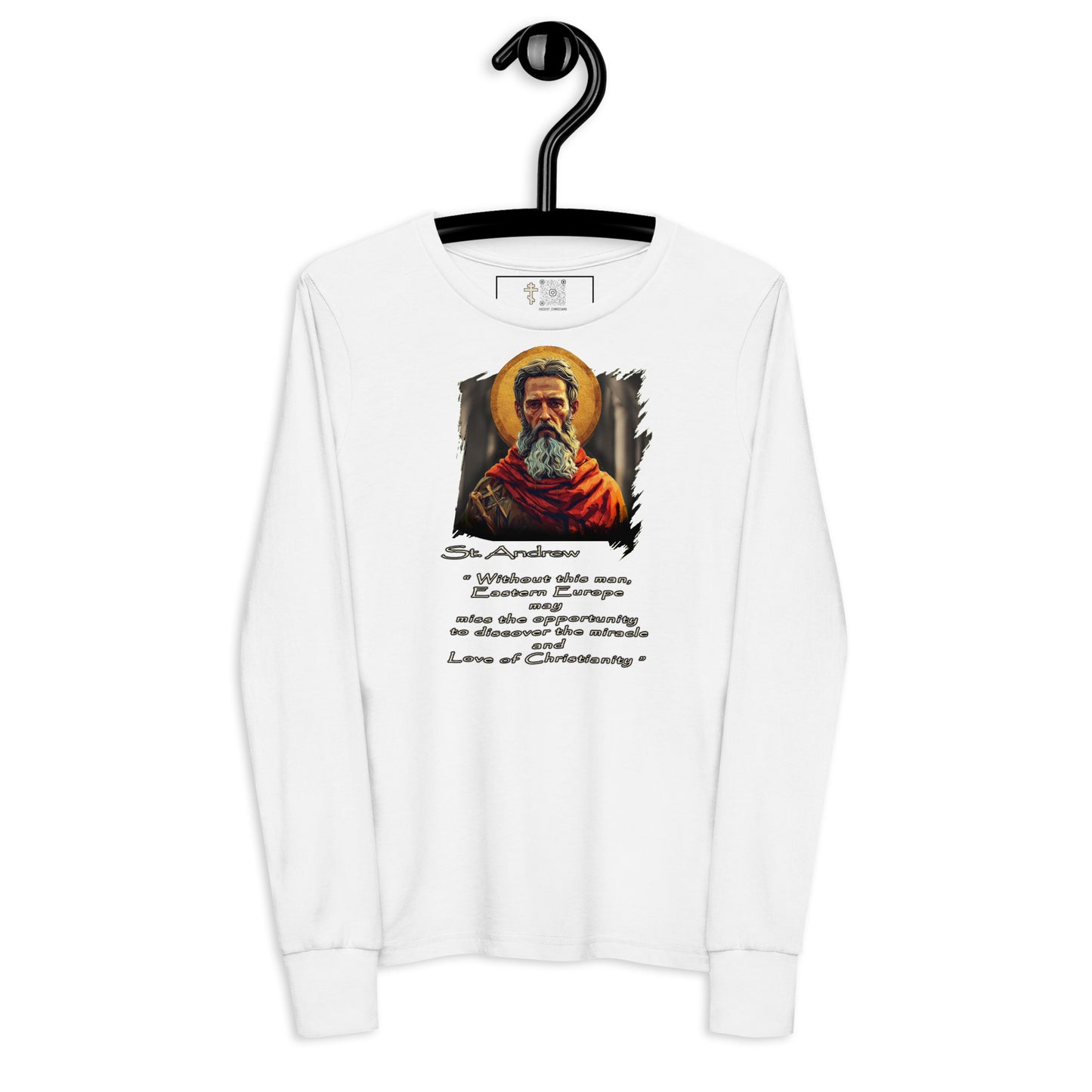 Youth long sleeve tee • 100% Airlume combed and ring-spun cotton Saint Andrew